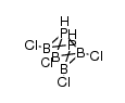 closo-3,4,5,6-tetrachloro-1,2-diphosphahexaborane(4)结构式