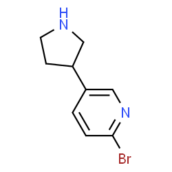 2-bromo-5-(pyrrolidin-3-yl)pyridine Structure