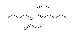 butyl 2-(2-butylphenoxy)acetate Structure