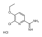 6-chloro-5-ethoxypyridine-2-carboximidamide,hydrochloride Structure