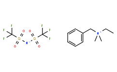 苄基(乙基)二甲基铵双(三氟甲磺酰)亚胺结构式