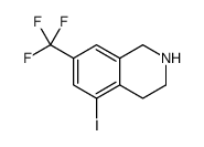 7-(三氟甲基)-1,2,3,4-四氢-5-碘异喹啉结构式