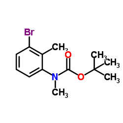 2-Methyl-2-propanyl (3-bromo-2-methylphenyl)methylcarbamate结构式