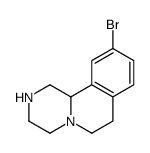 10-溴-2,3,4,6,7,11b-六氢-1H-吡嗪并[2,1-a]异喹啉结构式