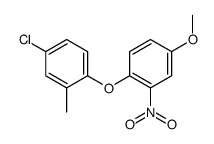1-Chloro-3-methyl-4-(4-methoxy-2-nitrophenoxy)benzene结构式