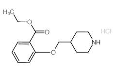 Ethyl 2-(4-piperidinylmethoxy)benzoate hydrochloride结构式