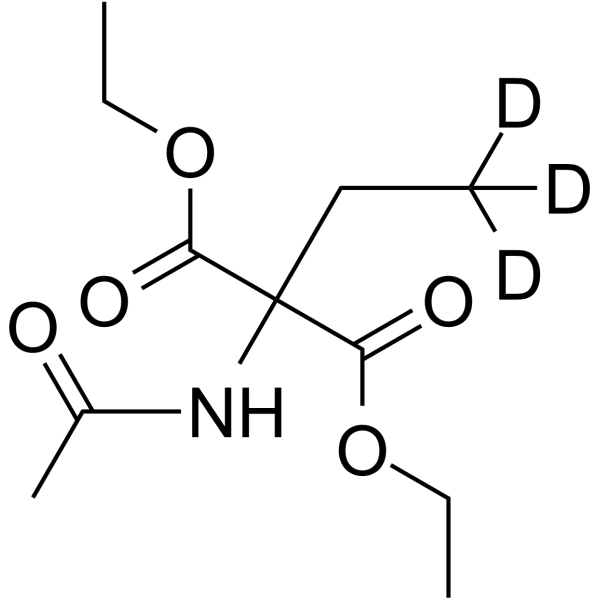 Diethyl 2-Ethyl-2-acetamidomalonate-D3 Structure