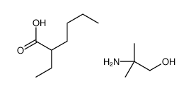 2-amino-2-methylpropan-1-ol,2-ethylhexanoic acid Structure