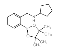 N-(2-(4,4,5,5-四甲基-1,3,2-二氧硼杂环戊烷-2-基)苄基)环戊胺结构式