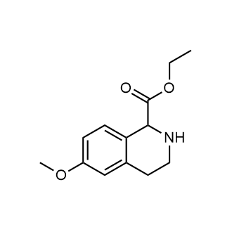 6-甲氧基-1,2,3,4-四氢异喹啉-1-羧酸乙酯结构式