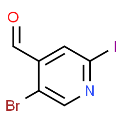 5-溴-2-碘异烟醛结构式