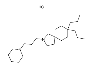 2-(3-Piperidin-1-yl-propyl)-8,8-dipropyl-2-aza-spiro[4.5]decane; hydrochloride结构式