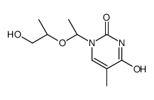 1-[(1R)-1-[(2R)-1-hydroxypropan-2-yl]oxyethyl]-5-methylpyrimidine-2,4-dione结构式