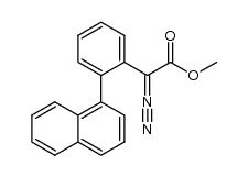 methyl 2-[2-(naphthalen-1-yl)phenyl]diazoacetate结构式