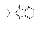 (9ci)-7-甲基-2-(1-甲基乙基)-1H-咪唑并[4,5-b]吡啶结构式