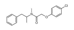 2-(4-Chlorophenoxy)-N-methyl-N-(1-methyl-2-phenylethyl)acetamide结构式