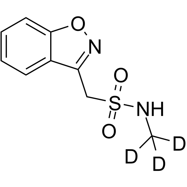 N-(Methyl-d3) Zonisamide结构式