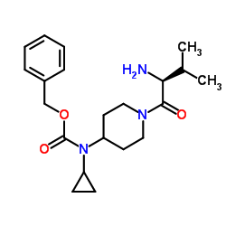Benzyl cyclopropyl[1-(L-valyl)-4-piperidinyl]carbamate Structure