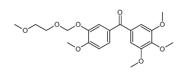 (4-methoxy-3-(2-methoxyethoxymethoxy)phenyl)(3,4,5-trimethoxyphenyl)methanone Structure