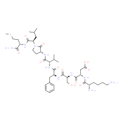 neurokinin A (3-10), lysyl(3)-glycyl(8)-R-lactam-leucine(9)-结构式
