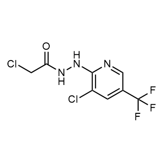 2-氯-N'-(3-氯-5-(三氟甲基)吡啶-2-基)乙酰肼结构式