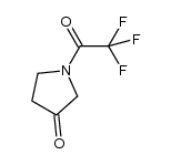 1-(2,2,2-trifluoroacetyl)pyrrolidin-3-one Structure
