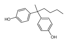 4,4'-(1-methylpentylidene)bisphenol structure