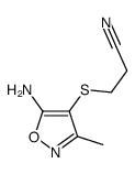 3-(5-氨基-3-甲基异噁唑-4-基硫代)丙腈结构式