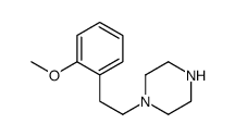 1-(2-甲氧基苯乙基)哌嗪结构式