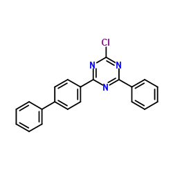 2-氯-4-(联苯-4-基)-6-苯基-1,3,5-三嗪结构式