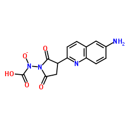 6-氨基喹啉基-N-羟基琥珀酰亚胺基氨基甲酸酯类结构式