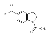 1-乙酰基吲哚啉-5-甲酸结构式