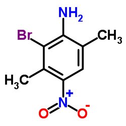 2-Bromo-3,6-dimethyl-4-nitroaniline Structure