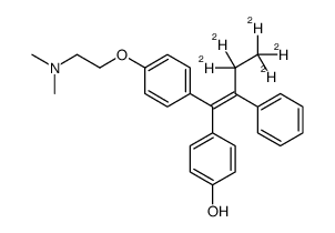 (Z)-4-Hydroxy Tamoxifen-d5结构式