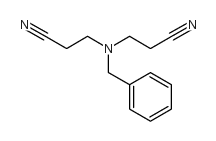 3-[苄基-(2-氰基乙基)-氨基]-丙腈结构式