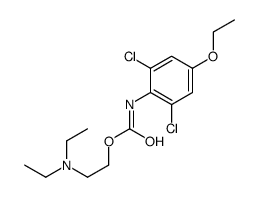 2-(diethylamino)ethyl N-(2,6-dichloro-4-ethoxyphenyl)carbamate结构式