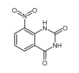 8-nitro-2,4-dioxo-1,2,3,4-tetrahydroquinazoline结构式