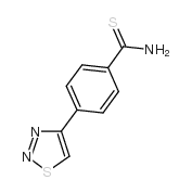 4-(1,2,3-噻二唑-4-基)苯-1-硫代羧胺结构式