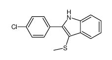 2-(4-chlorophenyl)-3-methylsulfanyl-1H-indole Structure