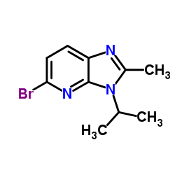 5-溴-3-异丙基-2-甲基-3H-咪唑并[4,5-b]吡啶结构式