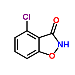 4-氯-1,2-苯并异恶唑-3(2H)-酮结构式