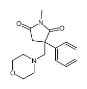 1-methyl-3-(morpholin-4-ylmethyl)-3-phenylpyrrolidine-2,5-dione Structure