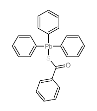 Benzenecarbothioicacid, S-(triphenylplumbyl) ester Structure