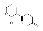 ethyl 2,6-dimethyl-3-oxohept-6-enoate Structure