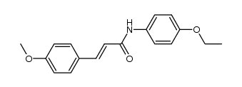 4-methoxy-cinnamic acid p-phenetidide Structure