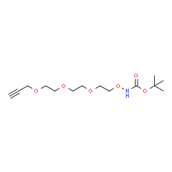 t-Boc-aminooxy-PEG3-propargyl结构式