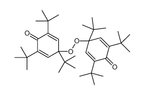 2,4,6-tritert-butyl-4-(1,3,5-tritert-butyl-4-oxocyclohexa-2,5-dien-1-yl)peroxycyclohexa-2,5-dien-1-one结构式
