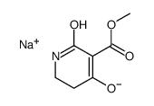 1,2,5,6-四氢-4-羟基-2-氧代-3-哌啶甲酸甲酯钠盐结构式