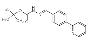 tert-Butyl 2-(4-(pyridin-2-yl)benzylidene)hydrazinecarboxylate structure