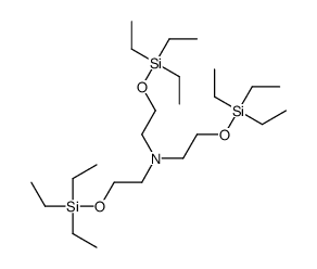3,3,11,11-Tetraethyl-7-[2-(triethylsiloxy)ethyl]-4,10-dioxa-7-aza-3,11-disilatridecane结构式